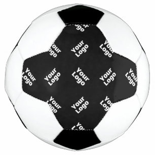 Any Logo or Uploaded Image   Scattered Pattern  Soccer Ball