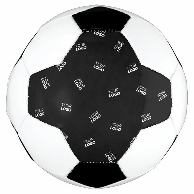 Any Logo or Uploaded Image | Scattered Pattern  Soccer Ball (Front)