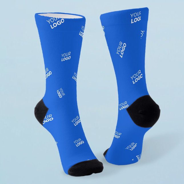Any Logo or Uploaded Image | Scattered Pattern  Socks (Creator Uploaded)