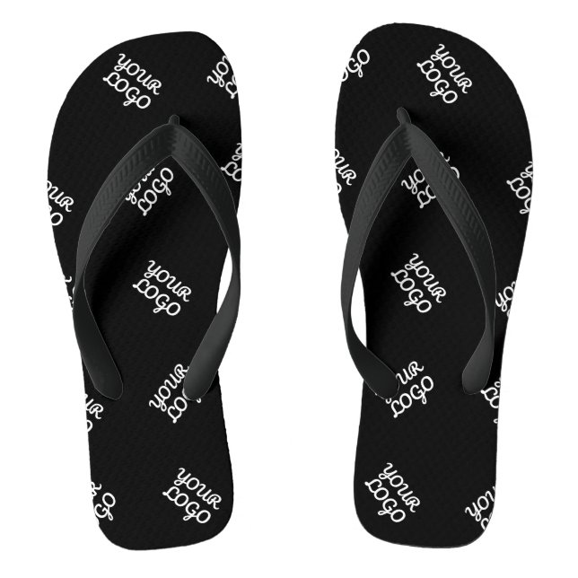 Any Logo or Uploaded Image | Scattered Pattern  Thongs (Footbed)