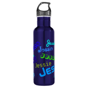 Any Name Customisable Colourful Name Pattern 710 Ml Water Bottle