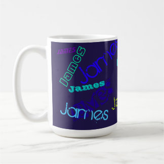 Any Name Customisable Colourful Name Pattern Coffee Mug