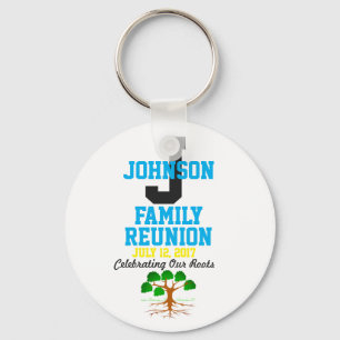 Any Name Family Reunion with Any Date - Key Ring