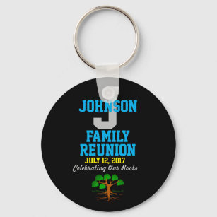 Any Name Family Reunion with Any Date - Key Ring