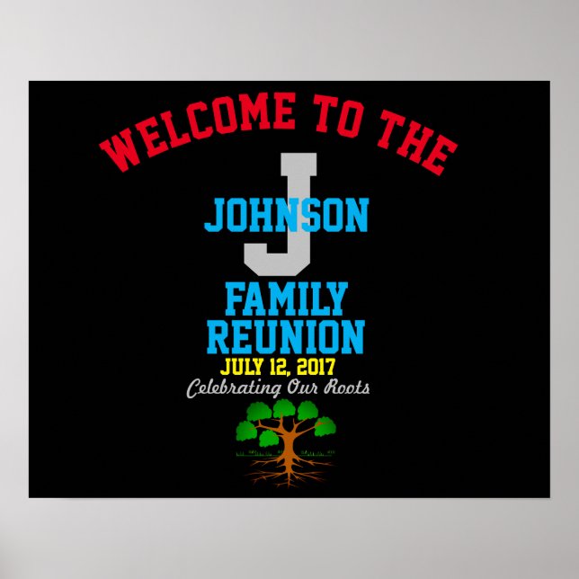 Any Name Family Reunion with Any Date - Poster (Front)