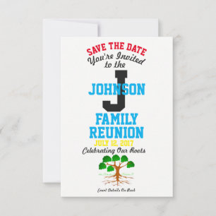 Any Name Family Reunion with Any Date - Save The Date