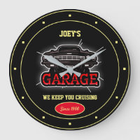 Any Name Garage Car Graphic Fun Slogan Black