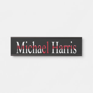 Any Name Overlaid on England Flag npt Door Sign