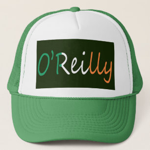 Any Name Overlaid On Irish Flag thcn Trucker Hat