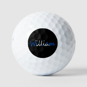 Any Name overlaid on Scottish Flag be6 gbcnt Golf Balls