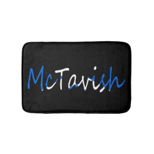 Any Name overlaid on Scottish Flag bmcn Bath Mat
