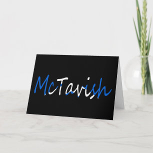 Any name overlaid on Scottish Flag gccnt Card