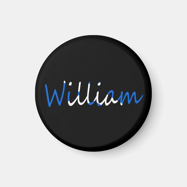 Any Name overlaid on Scottish Flag macnt Magnet (Front)