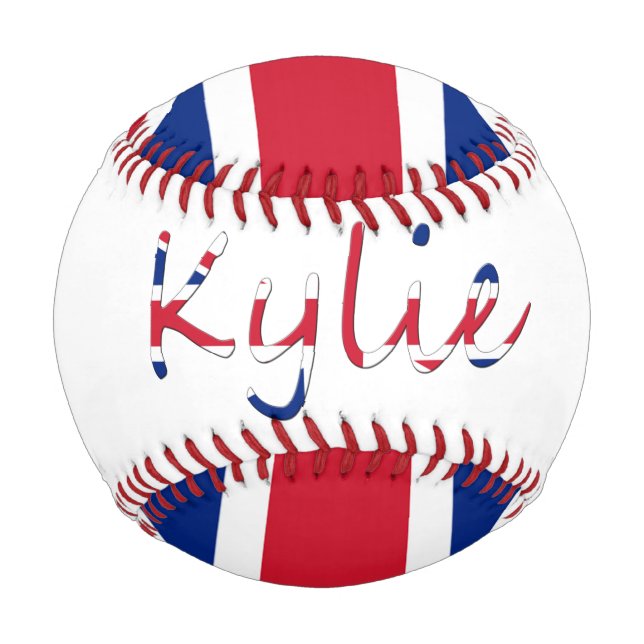 Any Name Overlaid On Union Jack bbcnt Baseball (Back)