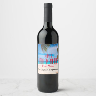 Any Name Retirement Red Fine Wine - Label