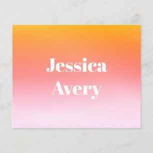 Any Name Retro-Modern Styled Text Colourful Ombr