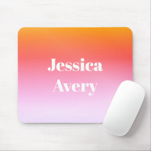 Any Name   Retro-Modern Styled Text Colourful Ombr Mouse Pad