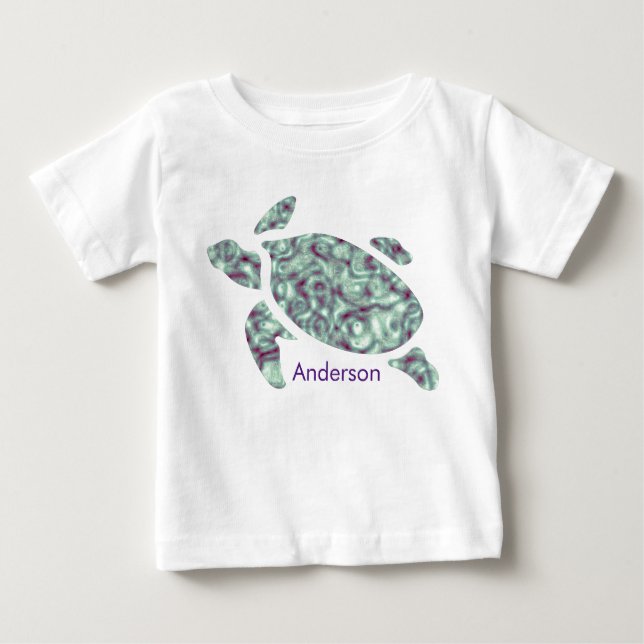 Any Name Toddler Turtle Tee (Front)