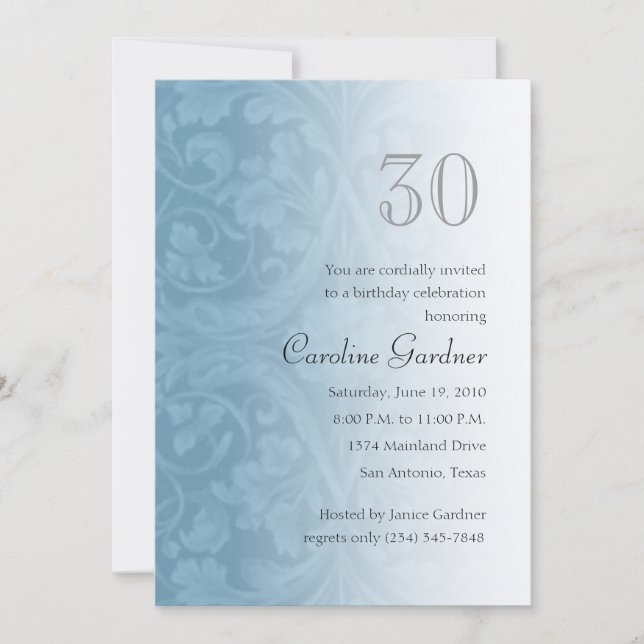 Any Number Birthday Invitation (Front)