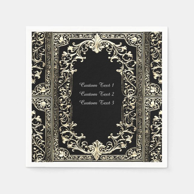 Any Occasion Gold Frame Napkin (Front)