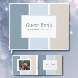 Any Occasion Guest Book Beach Colour Coastal Blues