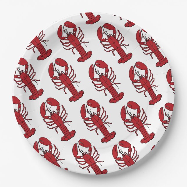 Any occasion Lobster Bake/Boil Party Paper Plate (Front)