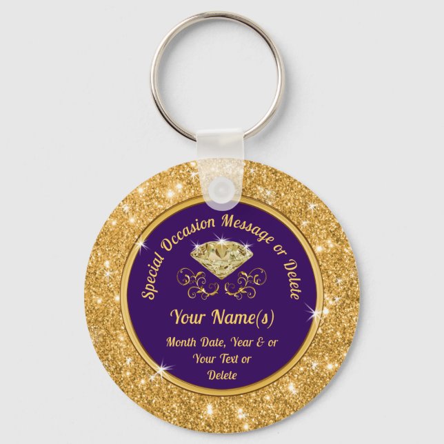 Any Occasion Stunning, Cheap Party Favours  Key Ring (Front)