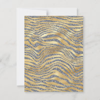 Any Occasion Zebra Glitter Blank Card