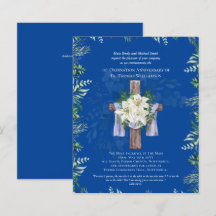 ANY Ordination Anniversary Invitation Lilys Blue