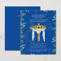 ANY Ordination Anniversary Invitation Sunflowers