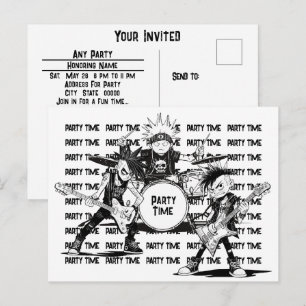 Any Party Celebration Home Holiday Birthday Music Postcard