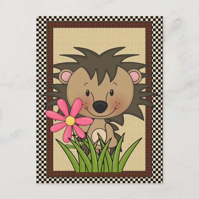 Any Purpose Postcard Hedgehog (Front)