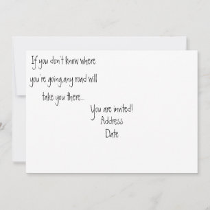 Any Road-invitations Invitation