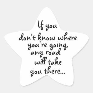 Any Road-star sticker