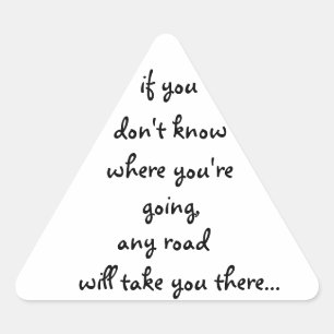 Any Road-triangle sticker