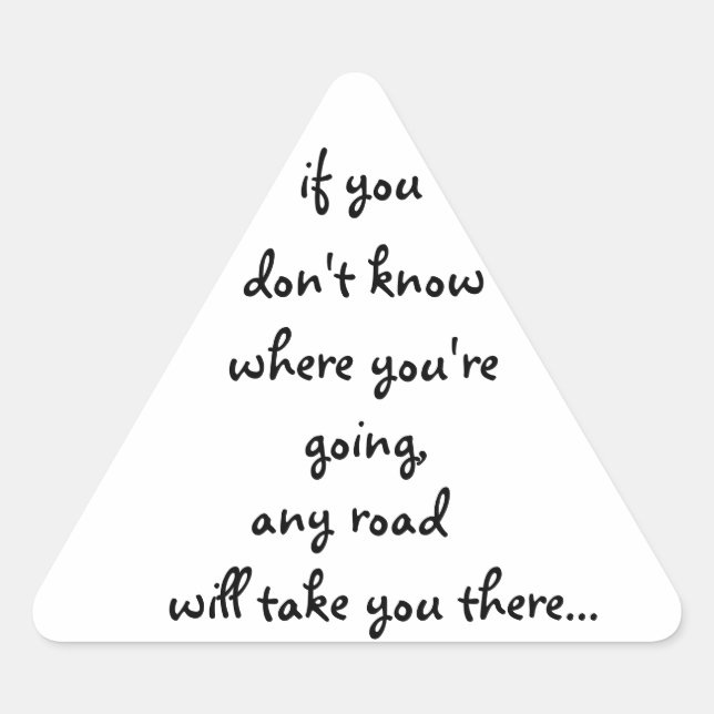 Any Road-triangle sticker (Front)