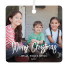 Any Text 2 Photo Modern Brushed White Script