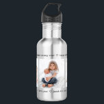 Any Text 3 Photo Collage Modern Minimal Keepsake 532 Ml Water Bottle<br><div class="desc">Give the gift of special memories with a simply elegant photo collage coffee mug. The template is set up as a "best mummy ever" birthday gift, but is simple to personalise for any occasion. Change wording to a favourite quote or add details of a special life moment. The colours and...</div>