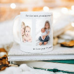 Any Text 3 Photo Collage Modern Minimal Keepsake Coffee Mug<br><div class="desc">Give the gift of special memories with a simply elegant photo collage coffee mug. The template is set up as a "best grandma ever" birthday gift, but is simple to personalise for any occasion. Create your own unique keepsake gift for any family member or friend, such as mummy, daddy, grandpa,...</div>