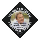 Any Text Memorial Tribute Photo Black & White