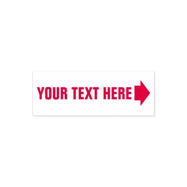 Any text with right arrow Self-inking Stamp (Design)