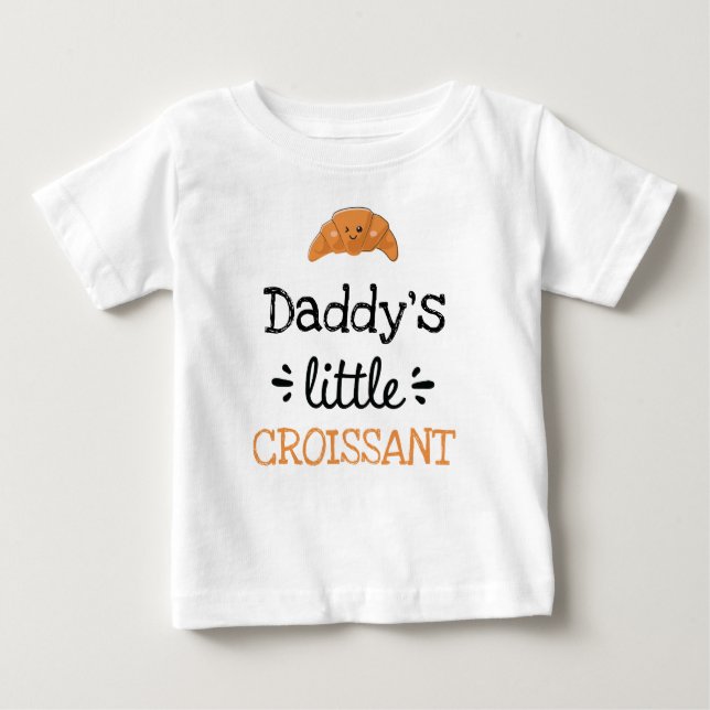  [Any Text's] Little Croissant Baby T-Shirt (Front)