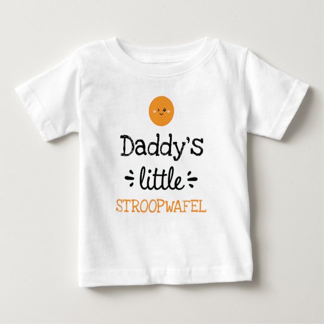 [Any Text's] Little Stroopwafel Baby T-Shirt (Front)