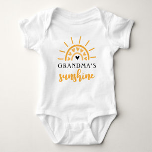 Any Text's Sunshine Cute Baby Bodysuit