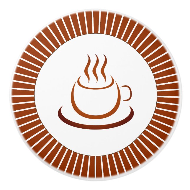 Any Time Is Coffee Time Ceramic Knob (Front)