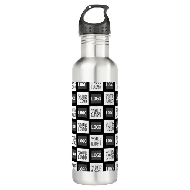 Any Two Logos or Images Repeating Pattern 710 Ml Water Bottle (Front)