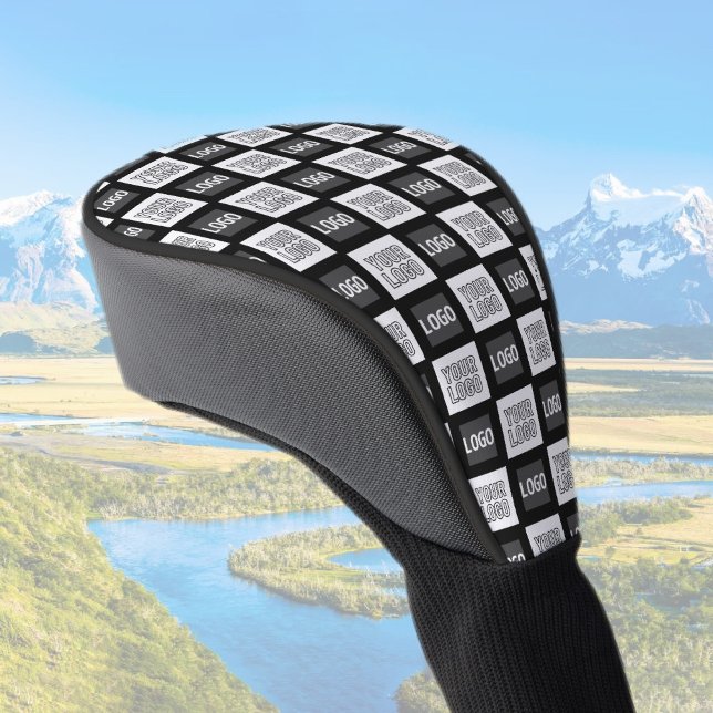 Any Two Logos or Images Repeating Pattern Golf Head Cover (Creator Uploaded)