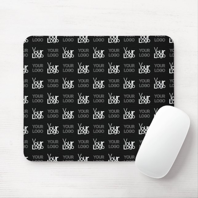 Any Two Logos or Images Repeating Pattern Mouse Pad (With Mouse)