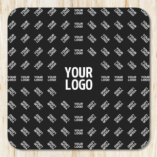 Any Uploaded Image Design or Logo   Unique Patten Square Paper Coaster