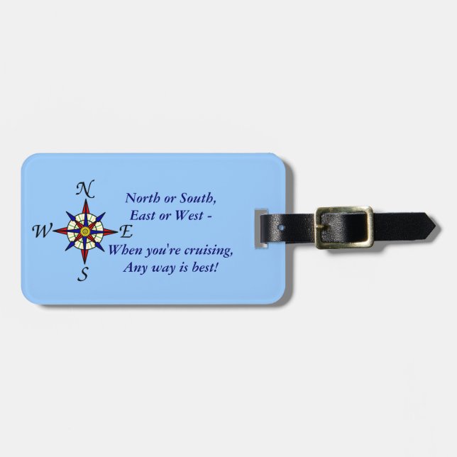 Any Way Personalised Luggage Tag (Front Horizontal)